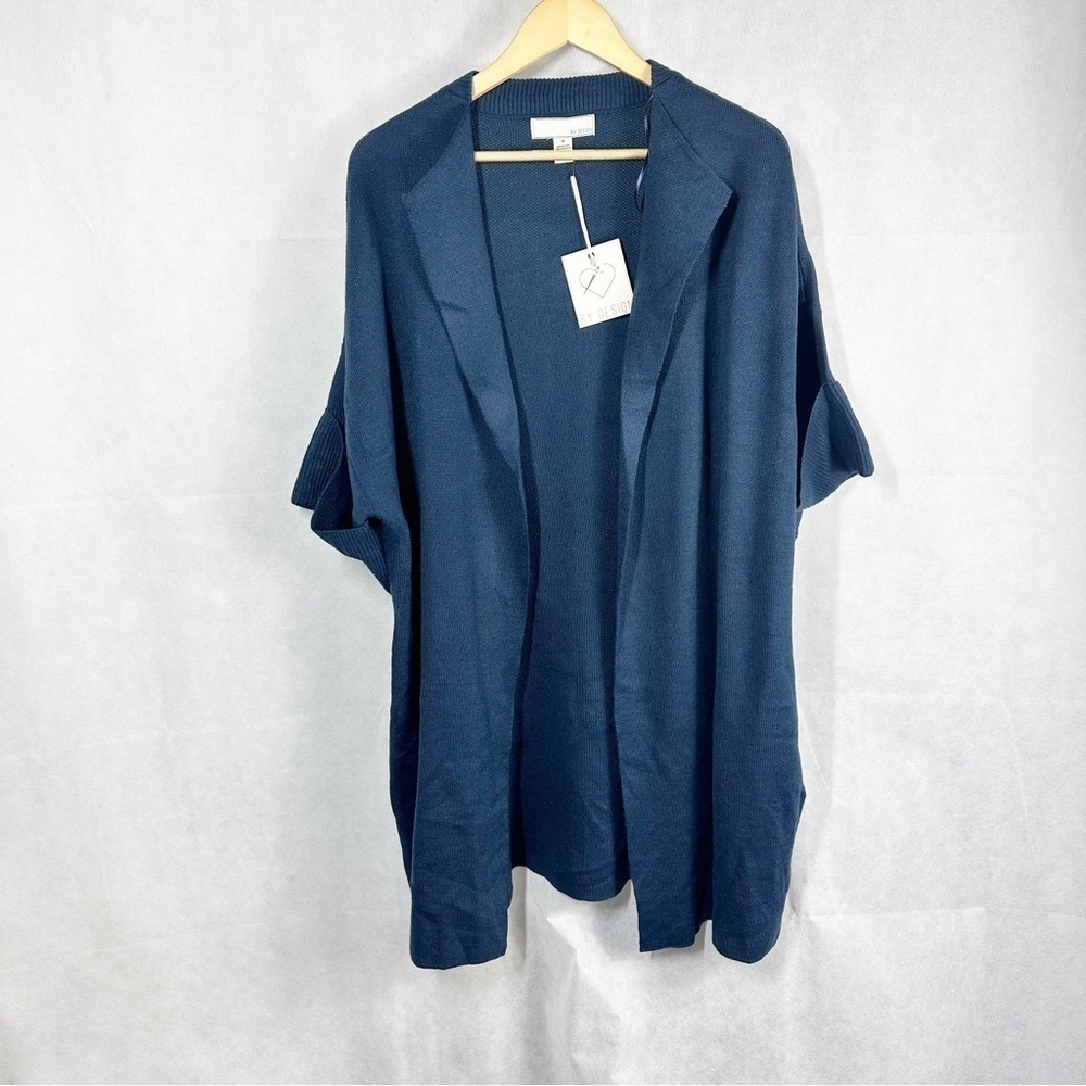 By Design Open Long Line Soft Knit Cardigan Size Medium